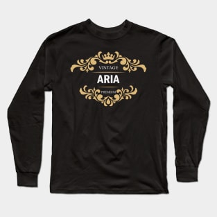 Aria Name Long Sleeve T-Shirt